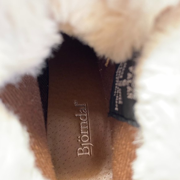 Bjorndal Falan Fur Lined Suede Ankle Booties Cognac Size 6 - Picture 6 of 9